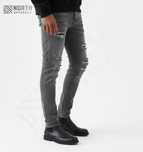 กางเกงยีนส์ผู้ชายผ้าฝ้ายแท้คุณภาพสูงราคาส่งถูก สีอ่อน สไตล์ลำลอง ใส่ได้ทั้งฤดูหนาวและฤดูใบไม้ผลิ แห้งเร็ว น้ำหนักเบา - Product Image 6