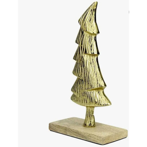 La Escultura Moderna de árbol de la vida de aluminio pulido más vendida en Base de madera de mango para decoración de hogar y oficina a un precio de fábrica - Product Image 4