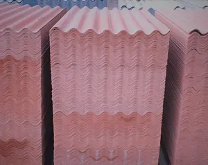 colored corrugated cement roofing