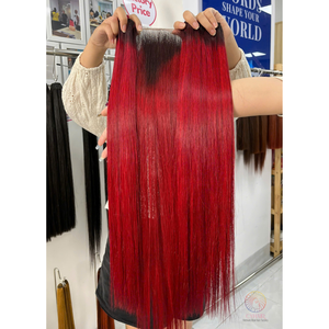 Producto caliente, mechones de cabello humano Remy recto de hueso de 28 pulgadas, cierre de encaje, Peluca de mujer negra, pelucas de encaje de pelo liso de hueso dirigido - Product Image 4