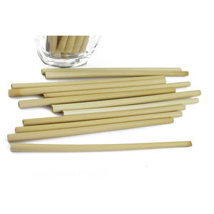 Pajitas de hierba para té de burbujas y cafeterías, empaque OEM, biodegradables, envueltas individualmente - Product Image 1