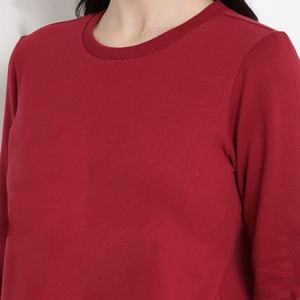 Jersey holgado de moda de Invierno para mujer, sudadera con cuello redondo, logotipo bordado, nuevo diseño, Sudadera con capucha, posición frontal del logotipo - Product Image 6