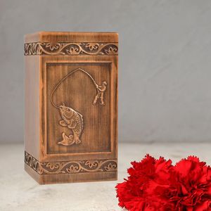 Handmade Luxury Wooden Cremation Urn <b>for</b> Humans & <b>Pets</b> 250lbs Capacity Custom Engraving Satin Bag Biodegradable Eco-Friendly - Product Image 4