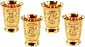 High Selling Embossed Designer Brass Drinking <b>Glass</b> Mint Julep Cup <b>Goblet</b> Tumbler Mint Julep Cup for Home Table Deco Quality - Product Image 5
