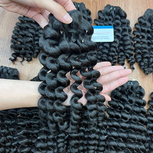 Extensions de Cheveux Humains Vierges Vietnamiens Ondulés Profonds Double Drawn, Qualité Supérieure, Vente en Gros - Product Image 1