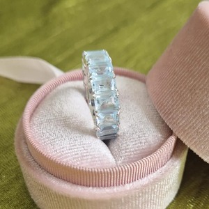 Anillo de Boda Vintage de Plata de Ley 925 con Zirconia Cúbica, Corte Radiante, Engaste de Bisel, Anillo de Compromiso - Product Image 6