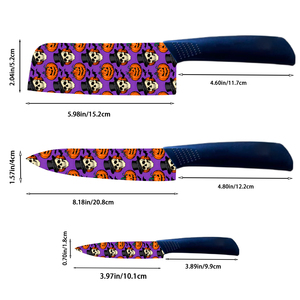 Cuchillos de Chef a Precio de Fábrica, Juego de 8 Cuchillos de Cocina de Cerámica, Mangos de Plástico Ambidiestros, Aptos para Lavavajillas, Duraderos para Cocinas - Product Image 2