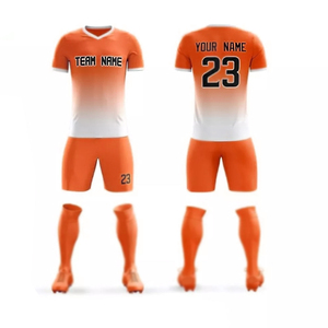 Conjunto de uniformes de fútbol para hombres adultos-100% poliéster Jersey de manga corta de secado rápido Nombres de equipos personalizables Tecnología de corte automatizado - Product Image 4