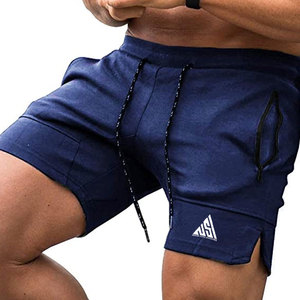 Venta caliente Nueva moda al aire libre Logo Impresión Regular Color sólido Hombres Pantalones cortos deportivos - Product Image 3