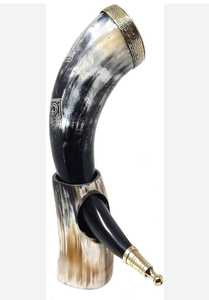 Cuerno vikingo pulido de alta calidad respetuoso con el medio ambiente personalizado, hecho a mano Natural cuerno de búfalo, hogar, restaurante, Hotel, India - Product Image 2