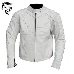 Chaquetas de Motociclista de Cuero para Hombre, Estilo Urbano, Cierre de Cremallera, Transpirables, Resistentes al Viento, de Secado Rápido, Calidad Premium, Todas las Tallas - Product Image 3