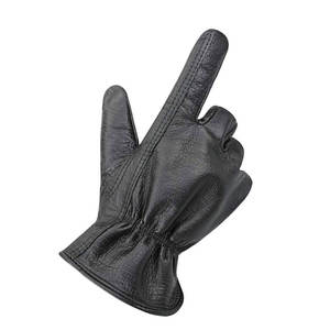 Guantes de conductor de cuero de ajuste cómodo de cuero de cabra para la seguridad de las manos Guantes de conducción de cuero de transferencia de calor para trabajar - Product Image 4