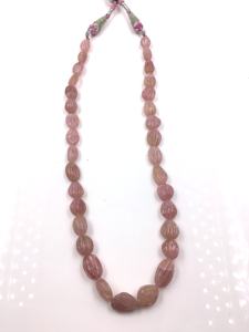 ลูกปัดโมร์แกนไนต์ธรรมชาติแกะสลัก สำหรับทำเครื่องประดับอัญมณี สร้อยคอ - Product Image 6