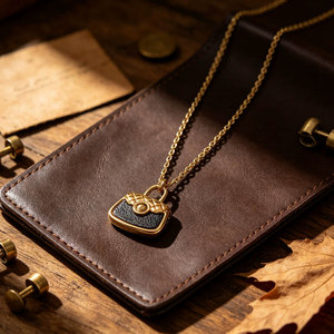 Collar de Joyería con Colgante de Bolso de Mano, Chapado en Oro de 18k, de Acero Inoxidable 316L, Resistente al Agua y al Deslustre, Estilo Vintage, para Mujer - Product Image 2