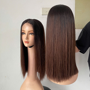 100% nuevas extensiones de cabello humano vietnamita crudo hueso peluca recta pelo marrón natural peluca pelo de alta calidad - Product Image 2