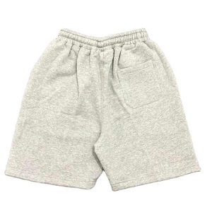 Custom Grey Fleece <b>Shorts</b> <b>Men</b> Casual Wear With Drawstring <b>Waistband</b> Comfortable Summer Streetwear Unisex Gym <b>Shorts</b> - Product Image 2