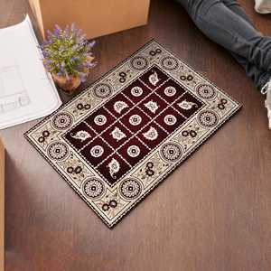 Tapis au design vintage, tapis à motifs floraux vintage, tapis imprimé, tapis doux non tissé - Product Image 3