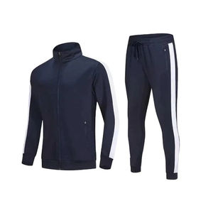 2025 hommes hiver à la mode 2 pièces Hip Hop Streetwear ensembles solide polaire décontracté sweat pantalon 100% Polyester respirant - Product Image 3