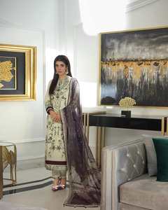 Vestido pesado completo de colección de bordado de edición de boda de calidad 0366 - Product Image 6