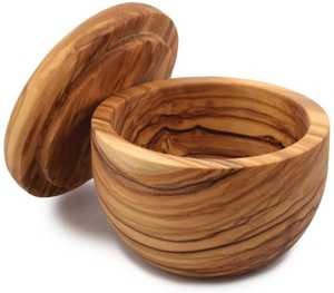 Luxury Indian Handicraft Wooden Salt Cellar With Swivel Lid - <b>Spice</b> <b>Jar</b> & Condiment Keeper For Kitchen Table. - Product Image 4