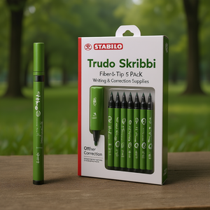 Bolígrafos de Punta de Fibra STABILO Trio Scribbi, Paquete de 5, Artículos de Escritura y Corrección - Product Image 3