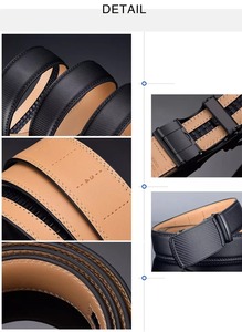 เข็มขัดหนังแท้ unisex คุณภาพสูงเข็มขัดคาดเอวแฟชั่นลำลองพร้อมหัวเข็มขัดเหล็กความยาวที่กำหนดเองสำหรับผู้ชายและผู้หญิง - Product Image 2