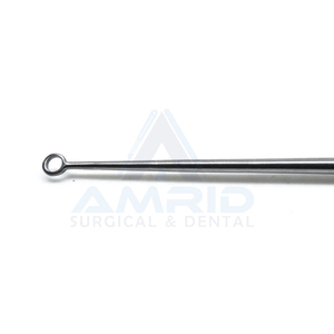 ENT อุปกรณ์ผ่าตัดสัตวแพทย์บั๊กหูทื่อ Curette #2 6.5ตรง "วัสดุเหล็กความปลอดภัยแหล่งพลังงานโมล - Product Image 4