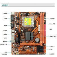 Tarjeta Madre Esonic G41 Micro-ATX DDR3 Compatible con Intel Core 2 Quad/Core 2 Duo LGA 775