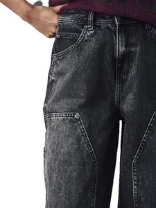 2025, pantalones vaqueros lavados para mujer, pantalones vaqueros informales de noche rectos de Color negro, pantalones vaqueros de lujo de longitud larga, transpirables - Product Image 6