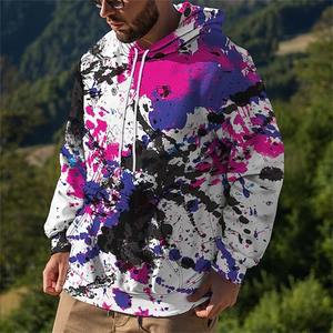 Sweat à capuche pour homme, style streetwear, imprimé en 3D, imperméable, manches longues, surdimensionné, décontracté, méthode de tissage tricotée, mode 2026 - Product Image 1