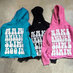 2024 hommes pleurer visage brodé hiver pull à capuche nouveauté unisexe en détresse veste Hip Hop Rock décontracté 100% coton - Product Image 4