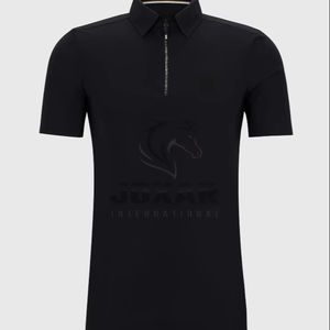Camiseta profesional para montar a caballo para hombre, transpirable, ligera, de secado rápido, ajuste relajado, bolsillo reforzado para Trail Riding Ranch - Product Image 1