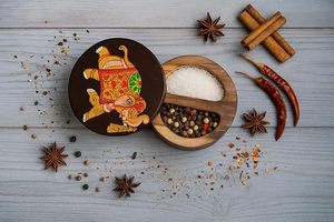 กล่องเก็บเครื่องเทศในครัวทำจากไม้ พร้อมช่องแบ่งสำหรับการใช้งานในครัวเรือน กล่องใส่เครื่องเทศไม้สวยงามจาก AALIYAN IMPEX - Product Image 4