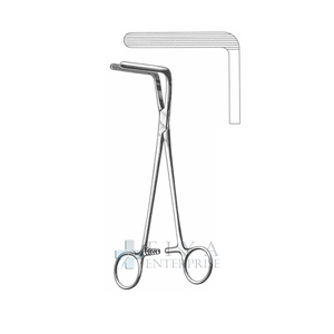 Fórceps de pedículo Wertheim-Cullen de 21,5 cm, instrumento quirúrgico hemostático Manual de acero inoxidable alemán, una herramienta quirúrgica básica - Product Image 2