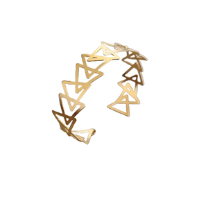 Tendances de la bijouterie perlée 2024 : Bracelet léger et élégant, découpé au laser, doré et poli, pour femmes, en laiton multicolore. - Product Image 3
