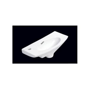 Concessionnaire exclusif pour les lavabos de salle de bain ovales en céramique blanche brillante Lavabo en marbre indien suspendu fabriqué en Inde - Product Image 1