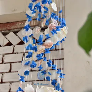 Campanas de viento de Capiz de concha de mar personalizadas de Vietnam Decoración única para exteriores mejor precio Campanas de viento de concha hechas a mano, Capiz Shell C