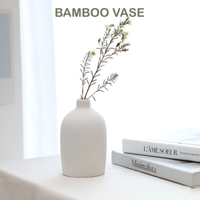 Vase en bambou moderne pour la décoration intérieure, usage domestique, marché européen, exportateur du Vietnam