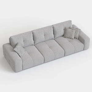 Canapé carré convertible 3 places réglable Castel avec fonction extensible pour salon, maison et appartement - Product Image 5