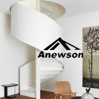 Bon Prix Dimension Circulaire Intérieur Extérieur Conception Préfabriquée Escalier Kits Marches Escalier en colimaçon