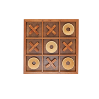 Conception créative Jouets pour enfants en bois XO Tic Tac Toe Jeu de société Jouets éducatifs Vente en gros directe d'usine