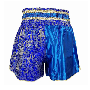 2025 pantalones cortos de boxeo de alta calidad de Venta caliente Unisex liso elástico de secado rápido transpirable ropa de lucha fábrica al por mayor - Product Image 6