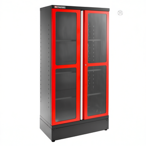 Armoire Facom rouge de 2 m avec 2 portes vitrées, armoires à outils - Product Image 2