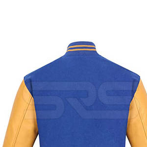 Transpirable invierno cálido hombres manga de cuero Letterman chaqueta Casual desgaste hombres manga de cuero chaqueta de invierno en precio razonable - Product Image 5