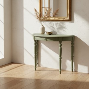 Mesa Redonda Media V2 Verde Salvia, Muebles Modernos y Ecológicos para Sala de Estar - Product Image 2
