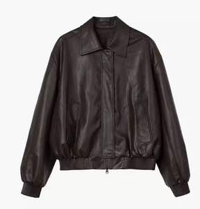 Vestes en cuir formelles de haute qualité avec placement de logo avant à col montant - Product Image 3