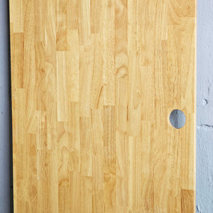 Robust 160x80cm <b>Rubber</b> Wood Tabletop MB028 with Rounded <b>Edges</b> - Product Image 2