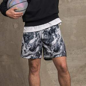 Pantalones cortos deportivos de malla de verano informales para hombre, nuevo diseño, de secado rápido y transpirables con estampado de hip hop, pantalones cortos de moda de Pakistán - Product Image 4