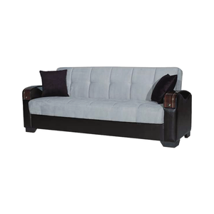 Upholstery-Durable Convertible Sofa <b>Bed</b> Click Clack Storage Sofa <b>Bed</b> Wooden Frame Fabric for Apartment Living Rooms - Product Image 3