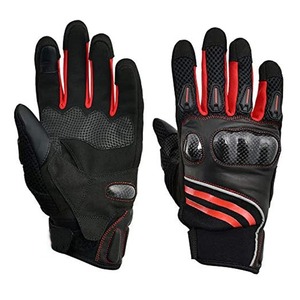 Guantes de carreras de motos y motocicletas Guantes de moto de dedo completo de cuero genuino con logotipo personalizado - Product Image 4